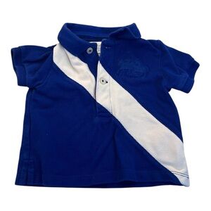 Burberry London Baby Polo Blue with Logo Size 3 Months